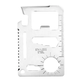11-in-1 Stainless Steel Credit Card Multi-tool for Survival