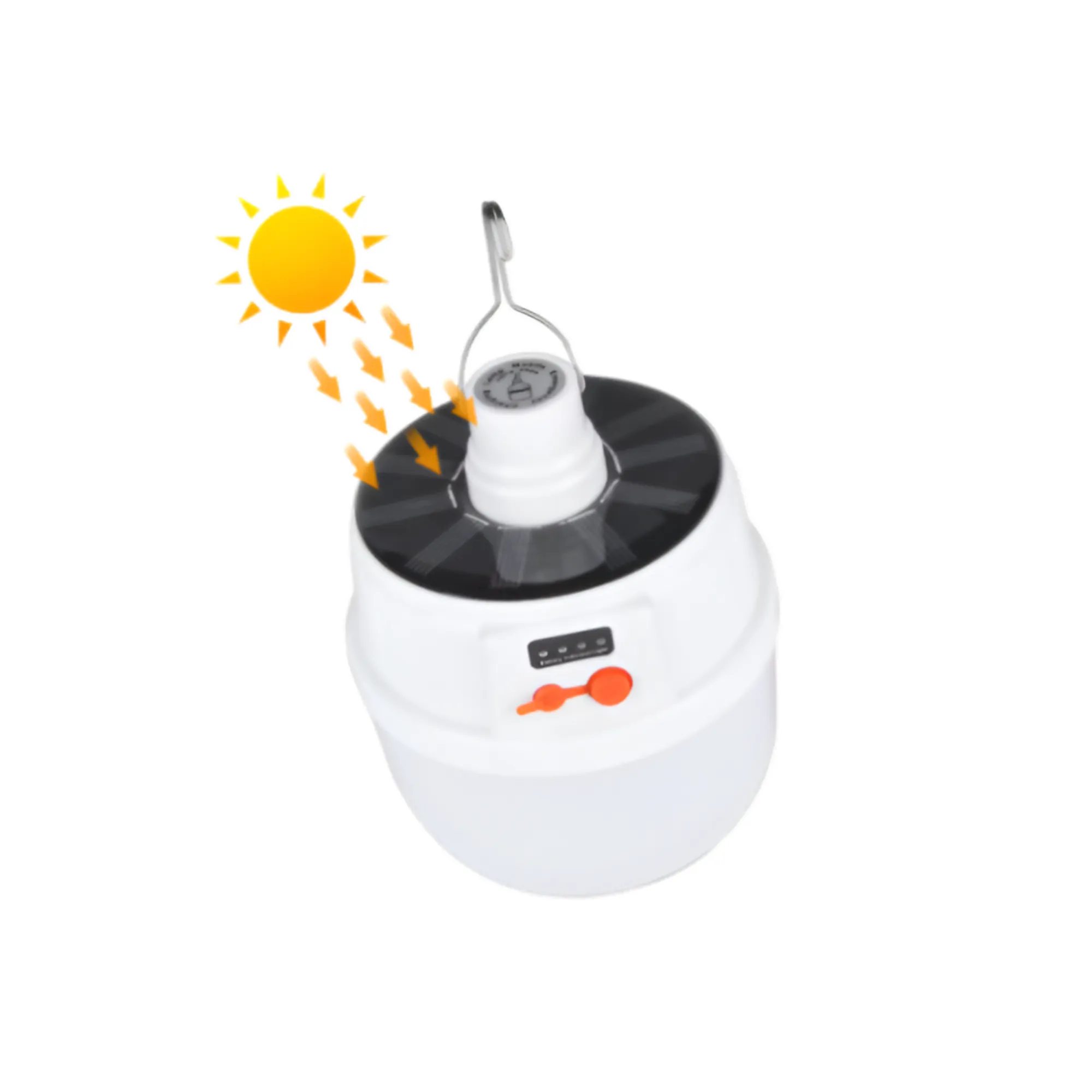 1200mAh Portable Rechargeable High-Brightness Solar Emergency LED Lamp
