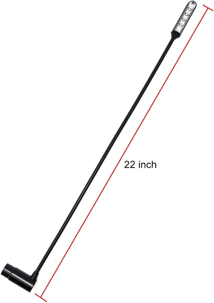 22 inch XLR 4 Pin gooseneck Light for Yamaha,BEHRINGER DJ Mixer,Flexible Mixer gooseneck lamp,12V DC (Right Angle Plug)