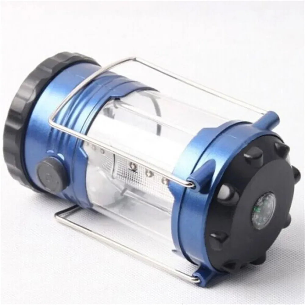 72Pcs/Lot wholesale Camping Lamp with Compass for Hurricanes, Storms, Power Outages - Dark Blue (resale bulk)