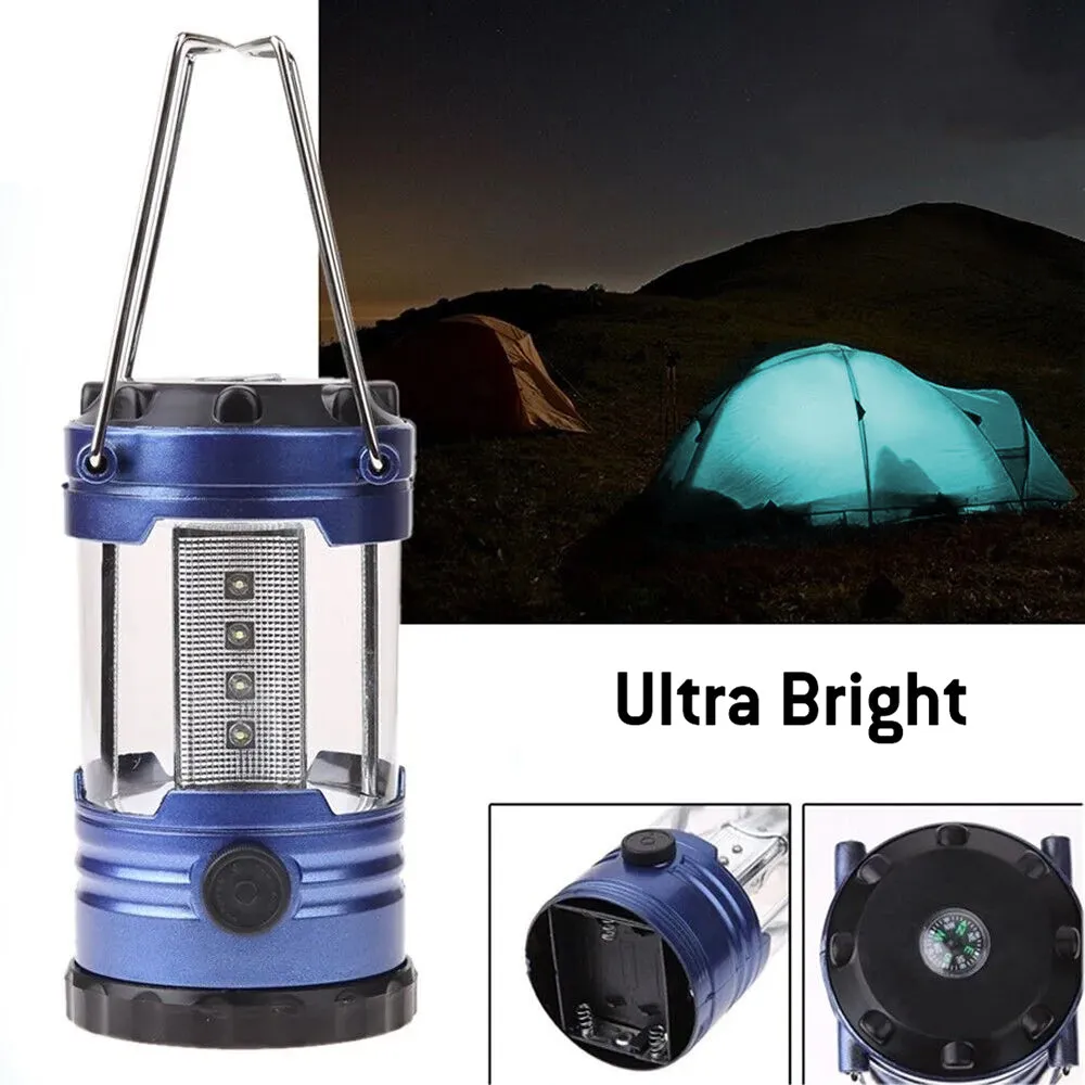 72Pcs/Lot wholesale Camping Lamp with Compass for Hurricanes, Storms, Power Outages - Dark Blue (resale bulk)