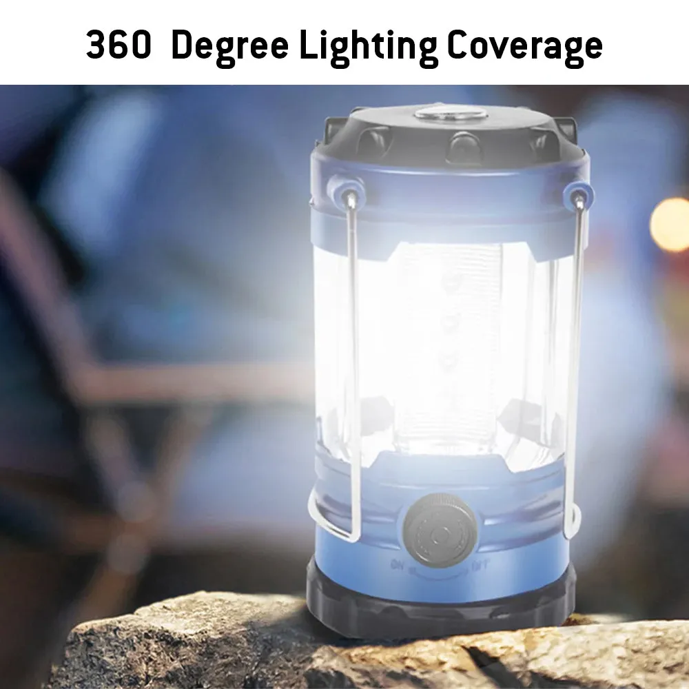 72Pcs/Lot wholesale Camping Lamp with Compass for Hurricanes, Storms, Power Outages - Dark Blue (resale bulk)