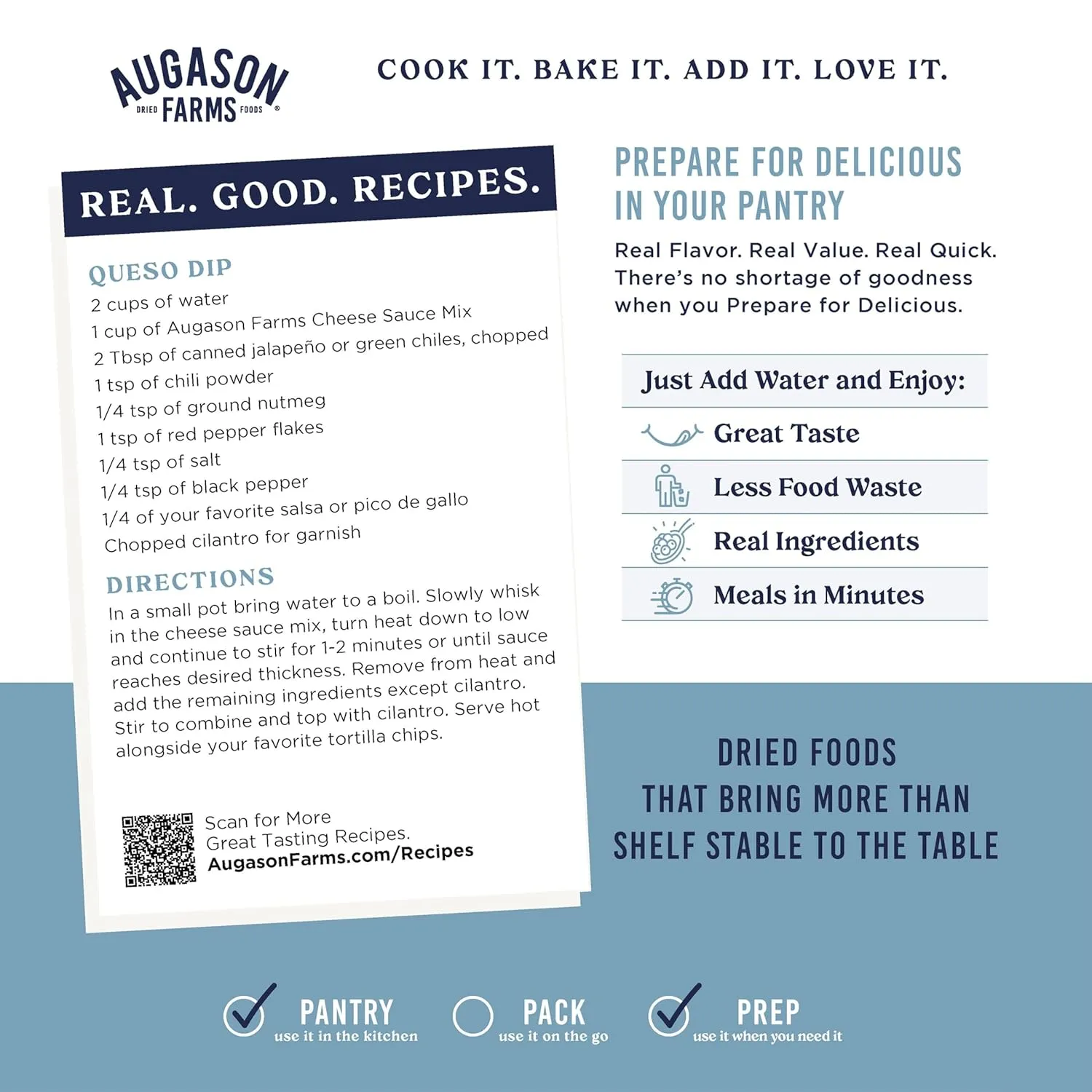 Augason Farms Cheese Sauce Mix Can, Emergency Food Supply, Everyday Meals, (Packaging May Vary)
