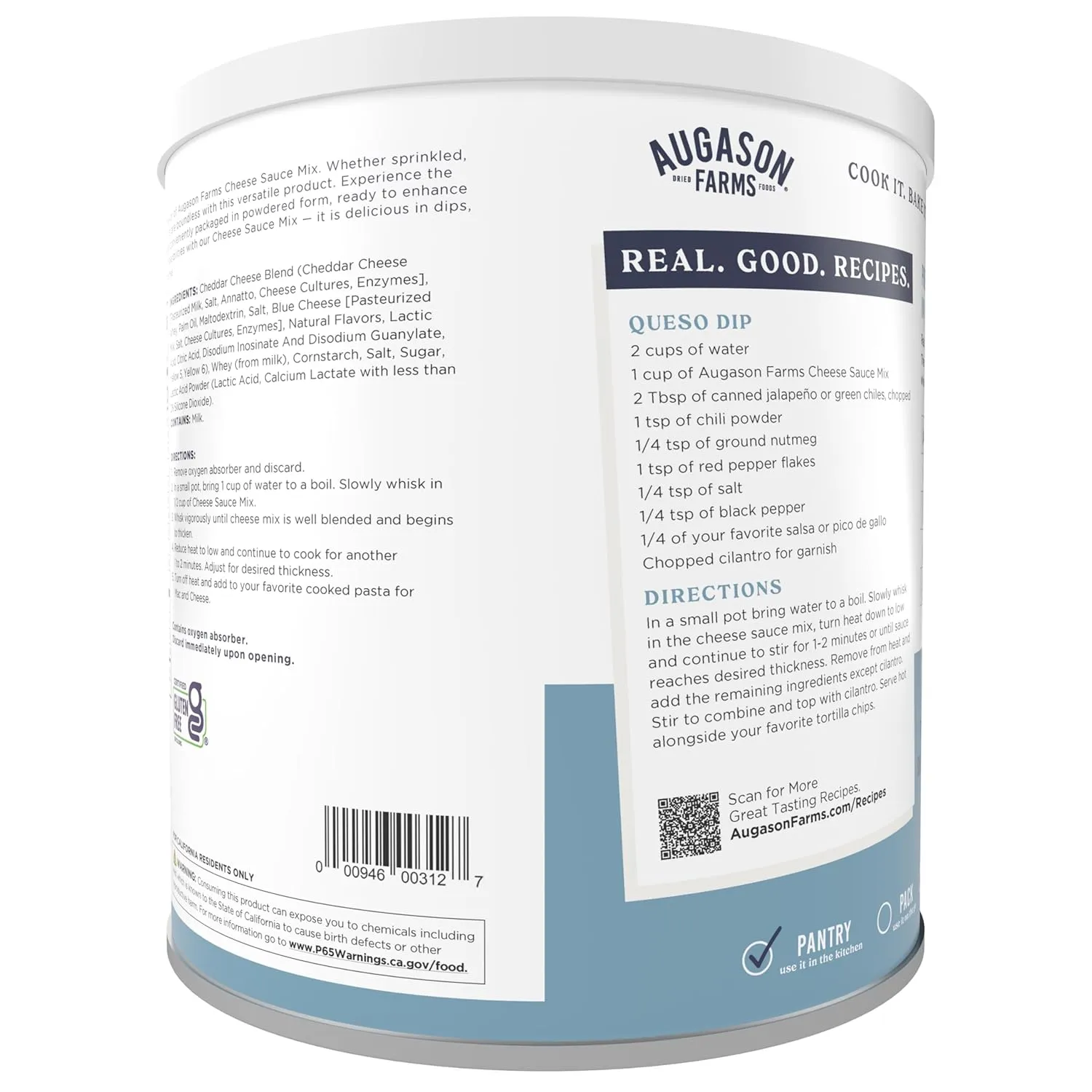 Augason Farms Cheese Sauce Mix Can, Emergency Food Supply, Everyday Meals, (Packaging May Vary)