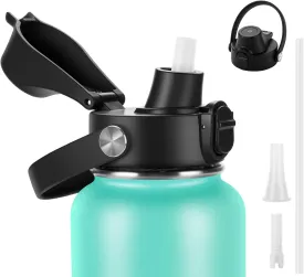 Auto Flip Lid for Hydro Flask Wide Mouth, Great Spout Lid for Simple Modern, Fits for Iron Flask and Other Brands, Replacement Lid with Button Lock