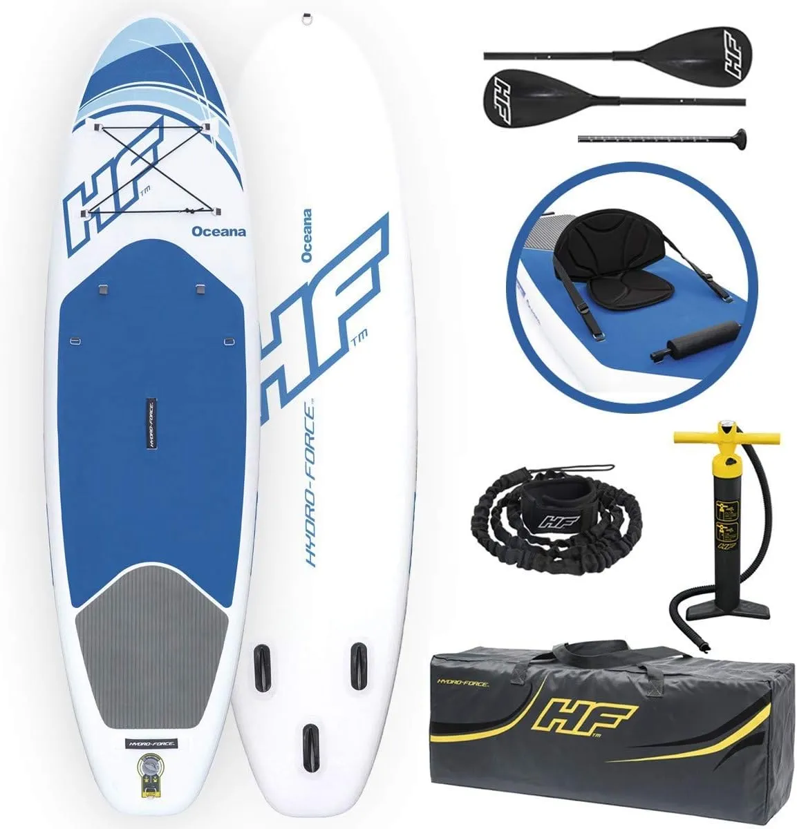 Bestway Hydro Force Inflatable 10 Foot Oceana SUP Stand Up Lake Paddle Board