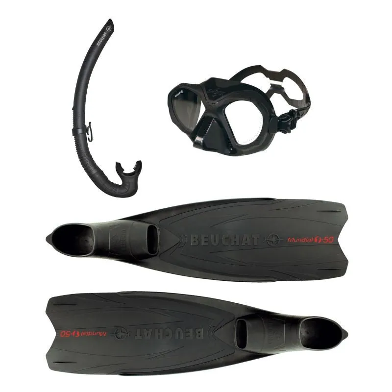 BEUCHAT PMT SET NO LIMIT (Mundial One-50   Shark Mask   Spy Snorkel SET)