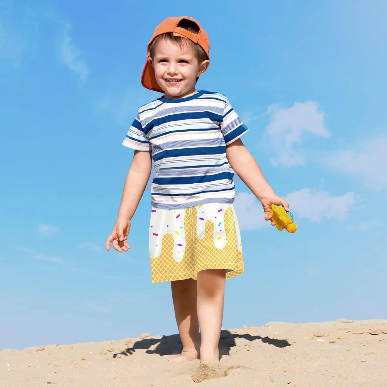 Boys' Board Shorts with Compression Liner Quick Dry Boys Swim Trunks Casual Shorts 4-13Y