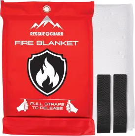 Emergency Fire Blanket - 1-Pack 40x40 Stay Prepared With Our Fireproof Blanket Extinguish Flames for Your Home Kitchen - Be a hero with first house must haves along with Extinguisher - Home Safety