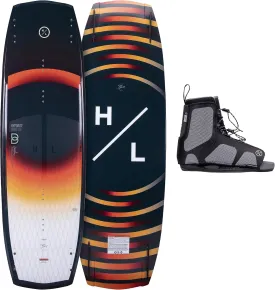 Hyperlite Baseline Wakeboard   Remix Bindings Wakeboard Package - Perfect for Beginner to Intermediate Riders