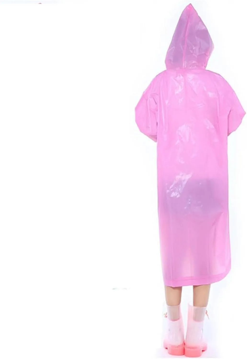 Kids Rain Ponchos, 3 Packs Portable Reusable Emergency Raincoats for 6-12 Years Old for Camping Hiking Traveling Backpacking
