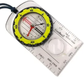 Map Baseplate Compass with Adjustable Declination Clinometer Magnifying Glass for Hiking Backpacking Camping