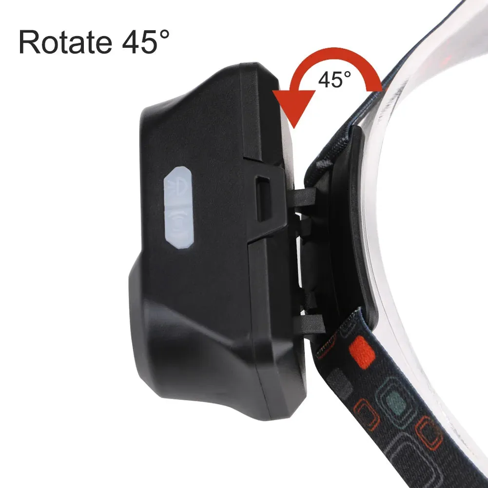 Mini COB LED Headlight Headlamp Portable Front Head Lamp Flashlight Outdoor Super Bright Torch Camping Hiking Night Fishing Lamp
