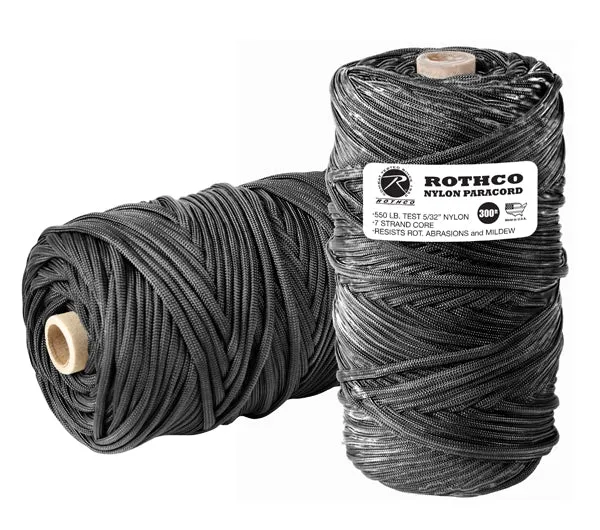 Nylon Paracord 550lb 300 Ft Tube | Multiple Colors