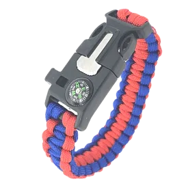 Paracord Bracelet Red Blue