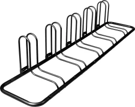 Retrospec Stash Rack 2, 4 & 5 Bike Floor Stand Bicycle Storage Organizer for Mountain Bike, Road Bike, Weather Resistant Fine Powder Steel Coating Fits Wheels up to 3"
