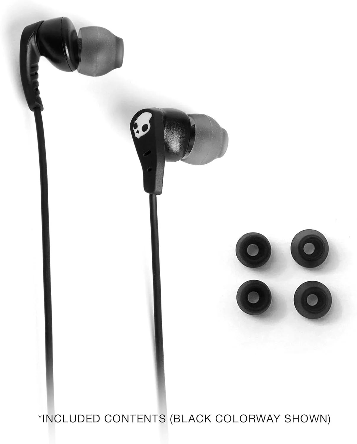 Skullcandy Set USB-C Wired Earbuds with Noise Isolating Fit, Built-In Microphone Call and Track Control for iPhone Android, Ear Gel Sizes Included for Custom Fit - True Black