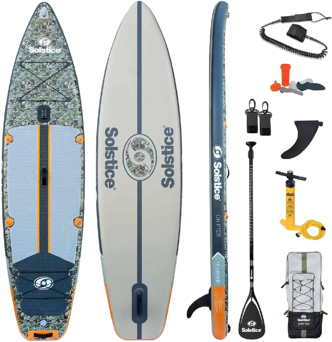 Solstice Drifter Inflatable Stand-up Paddleboard Kit - 11'6"