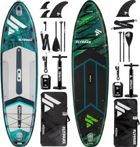 Standard&Family Bundles11'x34 & 11'x35 Inflatable Stand Up Paddle Boards, All Accessories 2, 116L Backpack, Shoulder Strap, 2-Action Pump