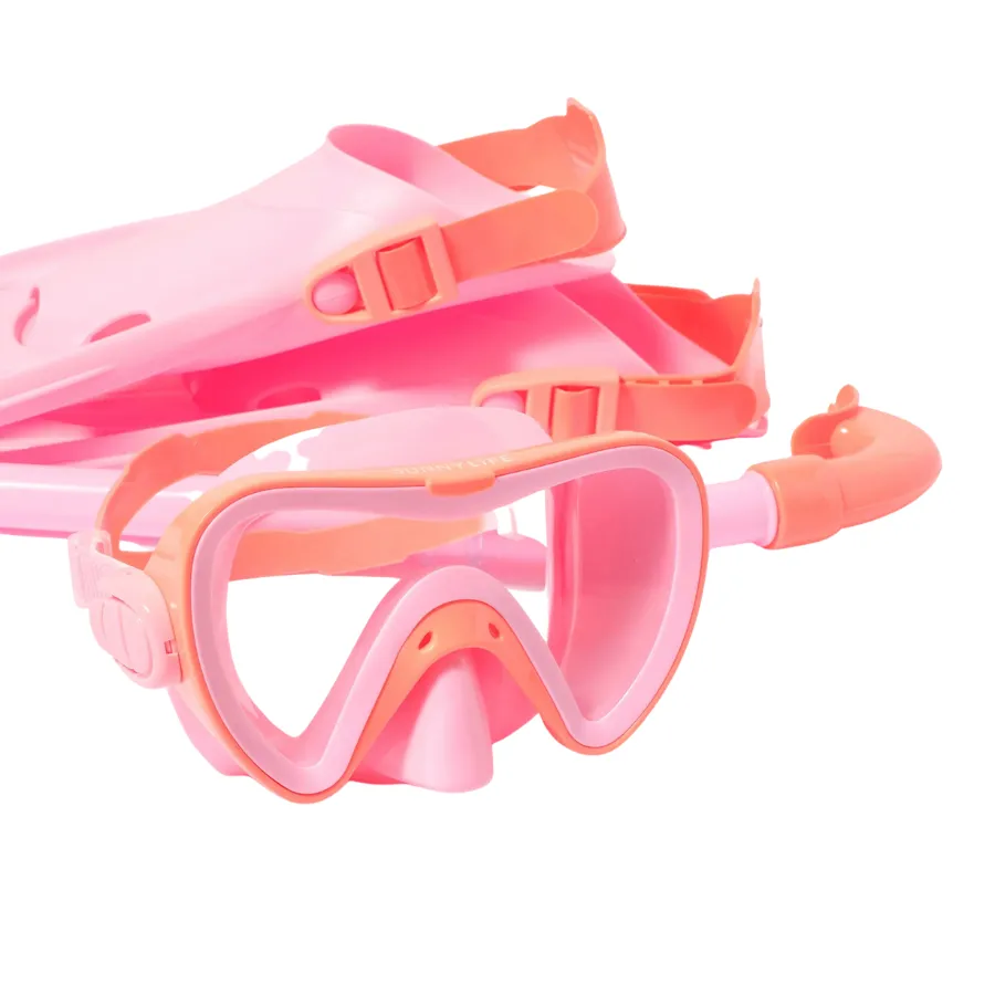 Sunnylife Kids Dive Set Medium Sea Seeker Strawberry S3VDSMOT