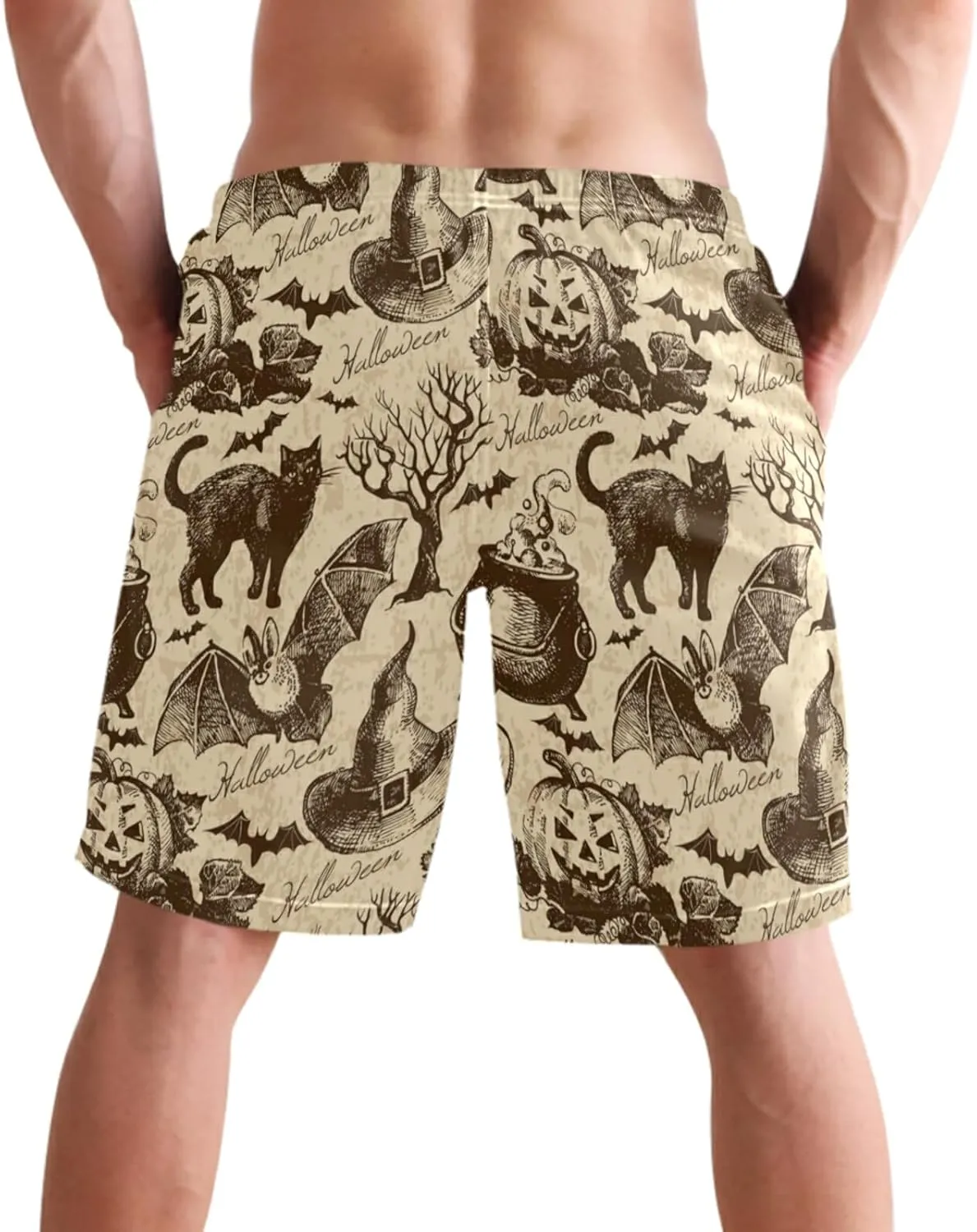 visesunny Stylish Summer Swim Trunks Men's Quick Dry Board Shorts Bathing Suit with Pockets for Men Boyfriends Youth